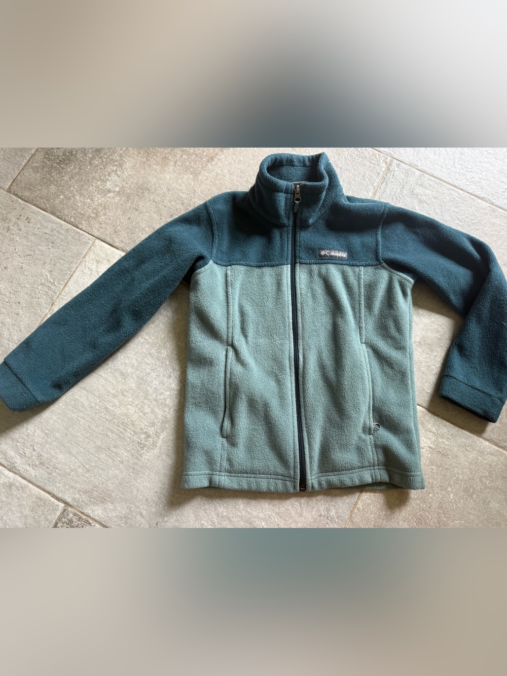 Columbia Kids Two-Tone Teal Fleece Jacket